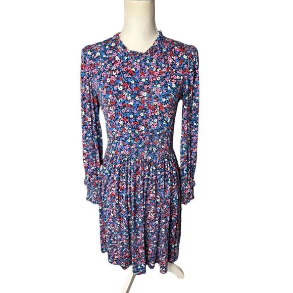 Draper James Long Sleeve Kitty Dress in Whispy Floral Midi Size Small - Picture 1 of 5